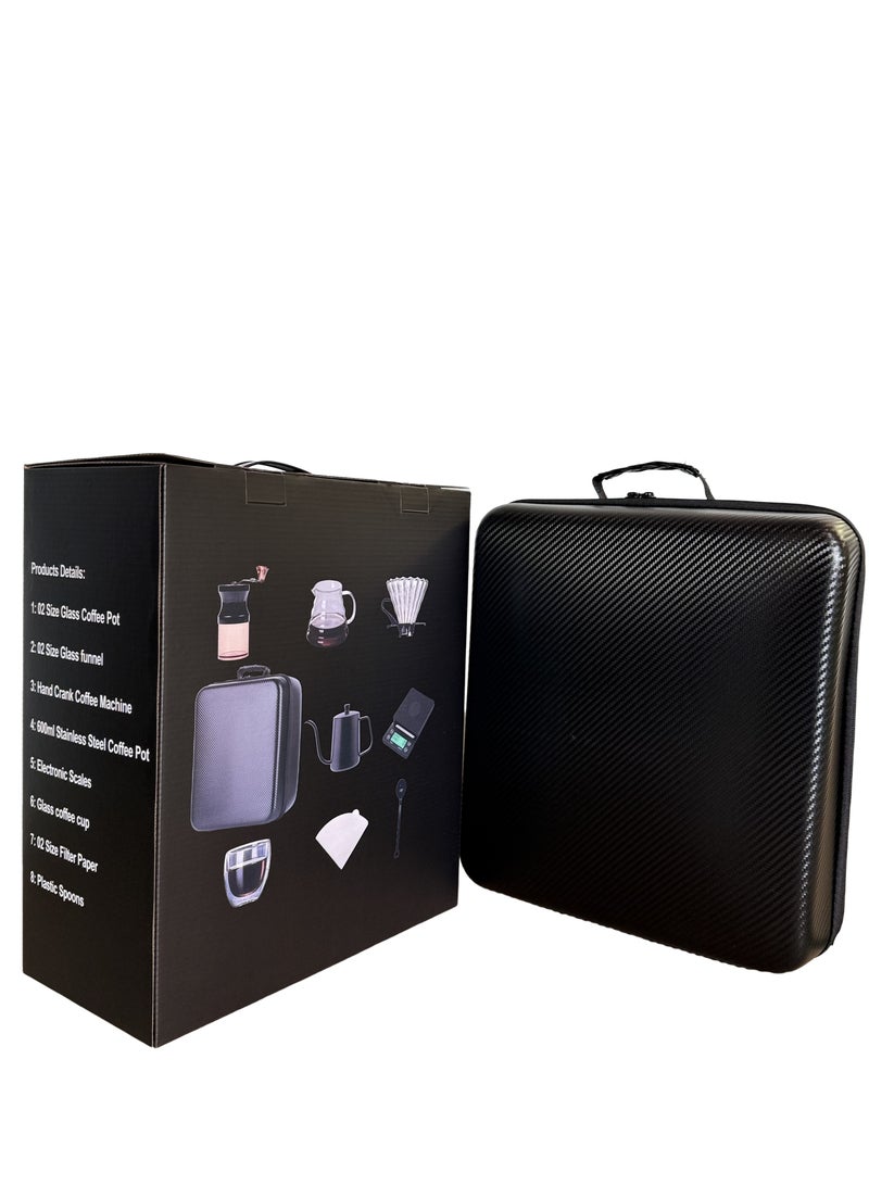 V60 Coffee Set 16-piece Drip Coffee Maker Set All-in-one Portable Travel Bag  - Image 5