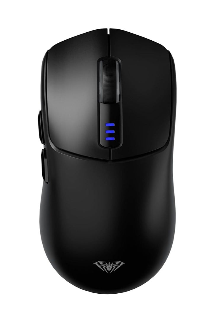 AULA SC580 Wireless Gaming Mouse, Tri-Mode 2.4G/BT5.0/USB-C Gaming Mouse, 12000 DPI Rechargeable Wireless Mouse with 6 Programmable Buttons, Ergonomic Computer Mouse for Laptop/PC/Mac/Tablet - Image 1