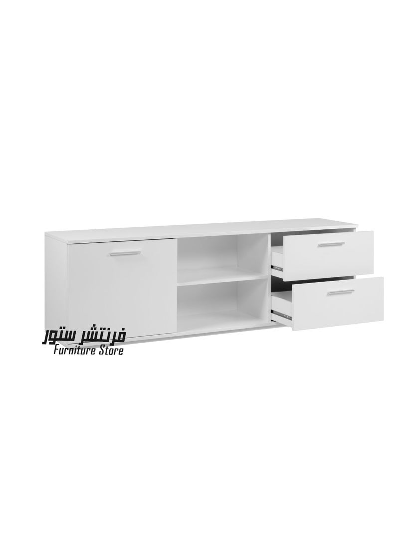 فرنتشر ستور وحدة تليفزيون مودرن - ارتفاع 40 سم - عرض 120 سم - عمق 30 سم ، من فرنتشر ستور.  - Image 3