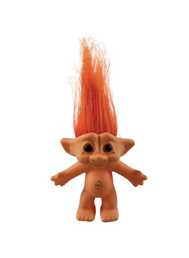 Yintlilocn Lucky Troll Dolls,Vintage Troll Dolls,Christmas Dolls Chromatic Adorable for Collections, School Project, Arts and Crafts, Party Favors- 7.5" Tall(Include The Length of Hair (Orange) - Image 5