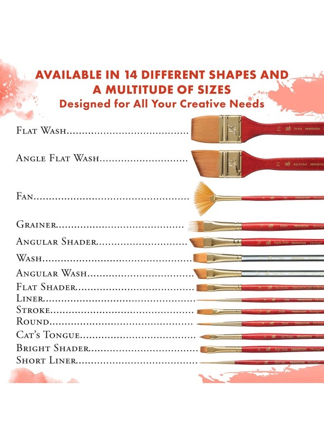 Princeton Heritage Series 4050 Synthetic Sable Paint Brush for Watercolor Round 12 - Image 4