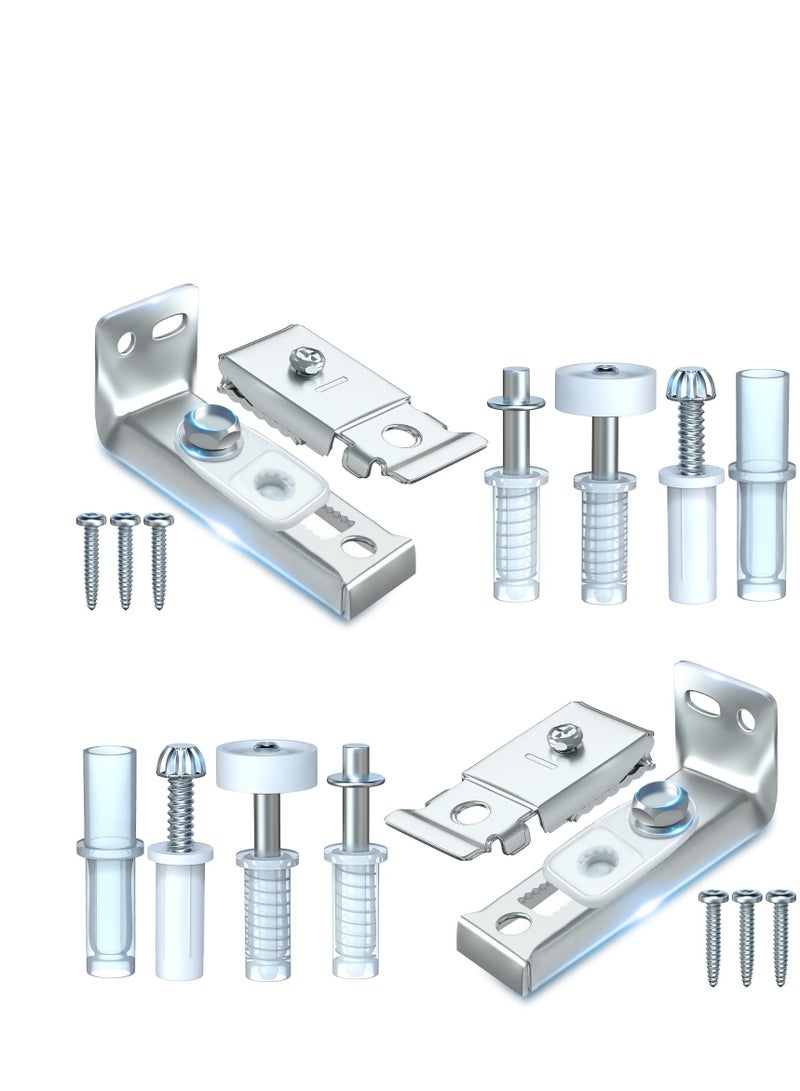 4 Pack Bifold Door Repair Kit with 7/8 Inch Guide Wheels for Folding and Barn Doors - Image 1