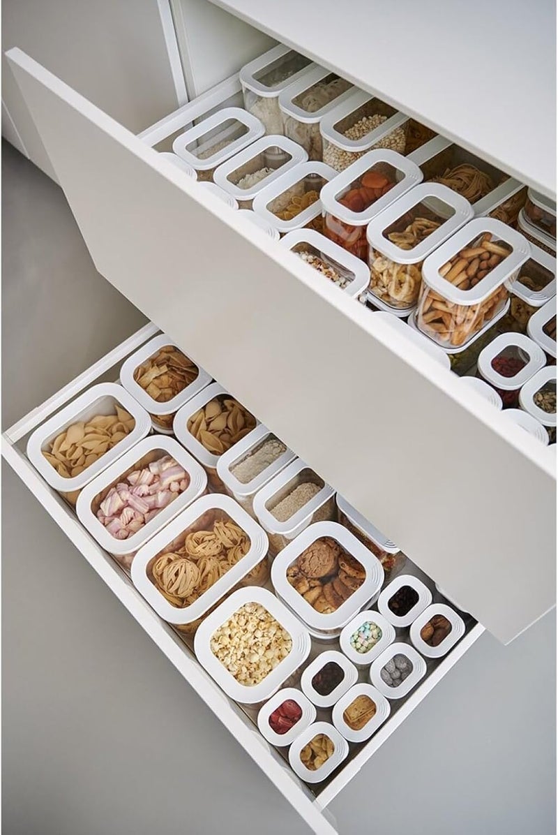 Meneflix Mepal Food Storage Container 5Piece Set Food Containers Kitchen Container Organizer Stackable Airtight Food Storage Container 1x 2000 ml 1x 1500 ml 2x 1000 ml 1x 425 ml - Image 4