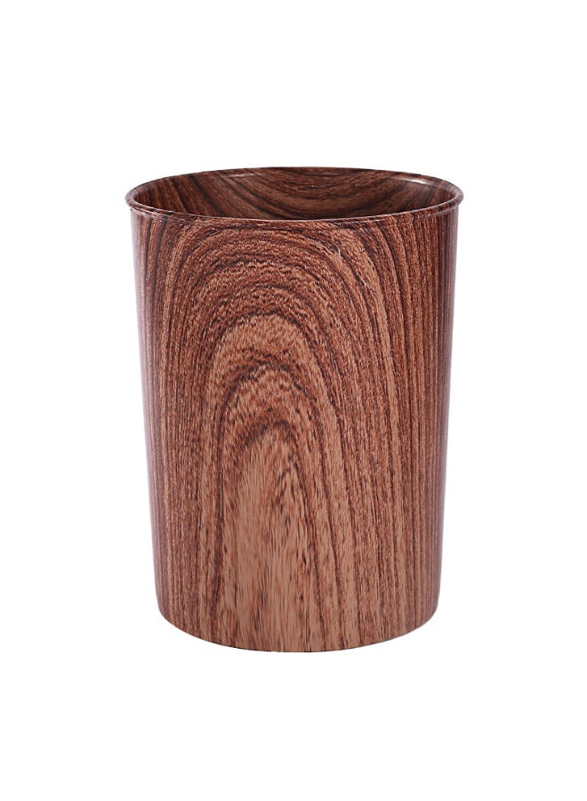 طقم أدوات مطبخ من السيليكون مكون من 12 قطعة بمقبض يشبه الخشب ودلو تخزين - مقاوم للحرارة وغير لاصق - Image 5