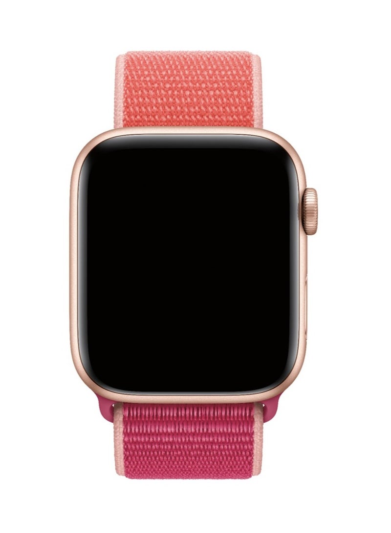 CATANES Nylon Sport Loop Band Compatible for Apple Watch 42mm (Series 10) 38mm 40mm 41mm Pomegranate - Image 3