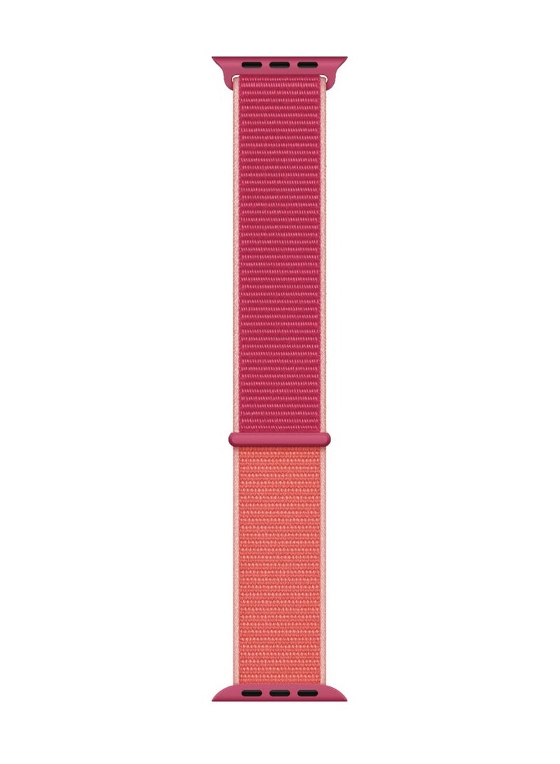 CATANES Nylon Sport Loop Band Compatible for Apple Watch 42mm (Series 10) 38mm 40mm 41mm Pomegranate - Image 1