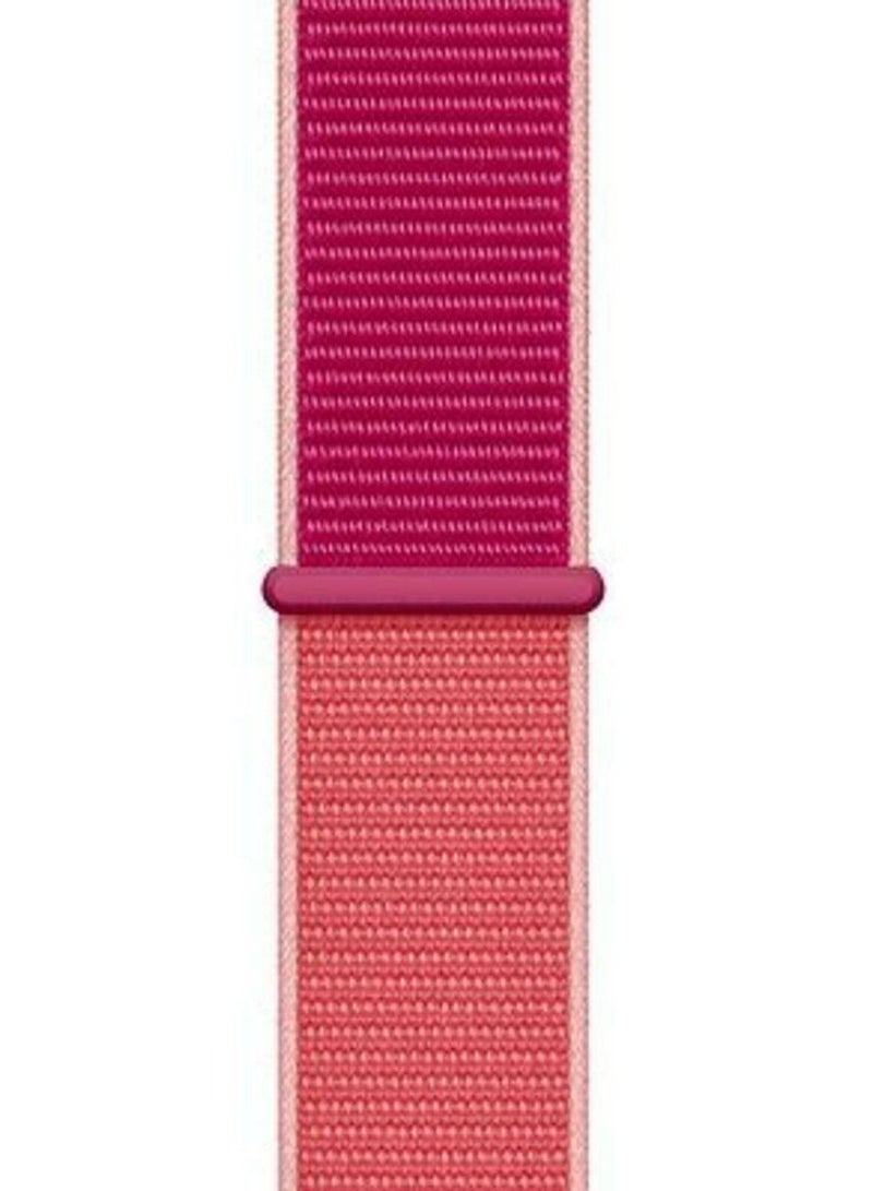 CATANES Nylon Sport Loop Band Compatible for Apple Watch 42mm (Series 10) 38mm 40mm 41mm Pomegranate - Image 5