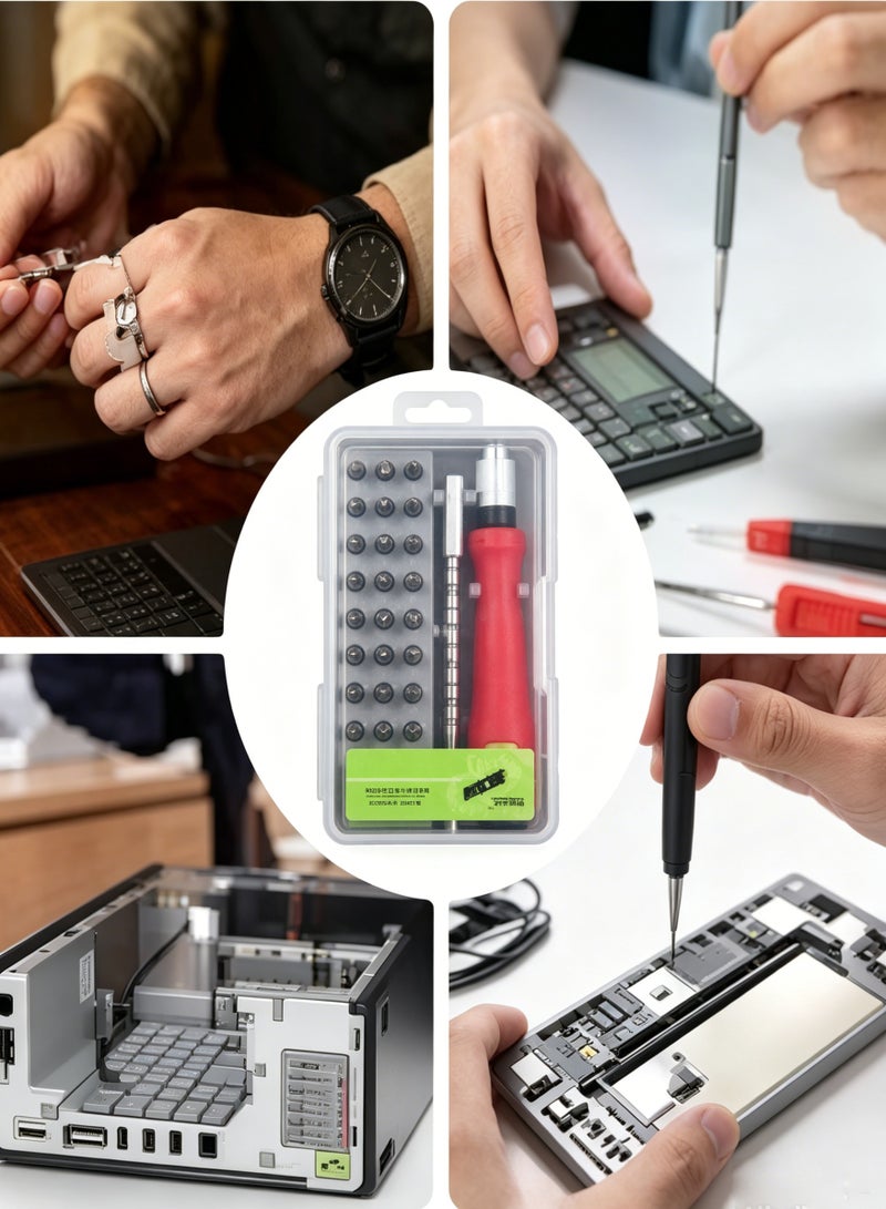 AETHER 32-in-1 Multi-Functional Screwdriver Bit Set Suitable For Disassembling Assembling And Maintaining Household Tools - Image 5
