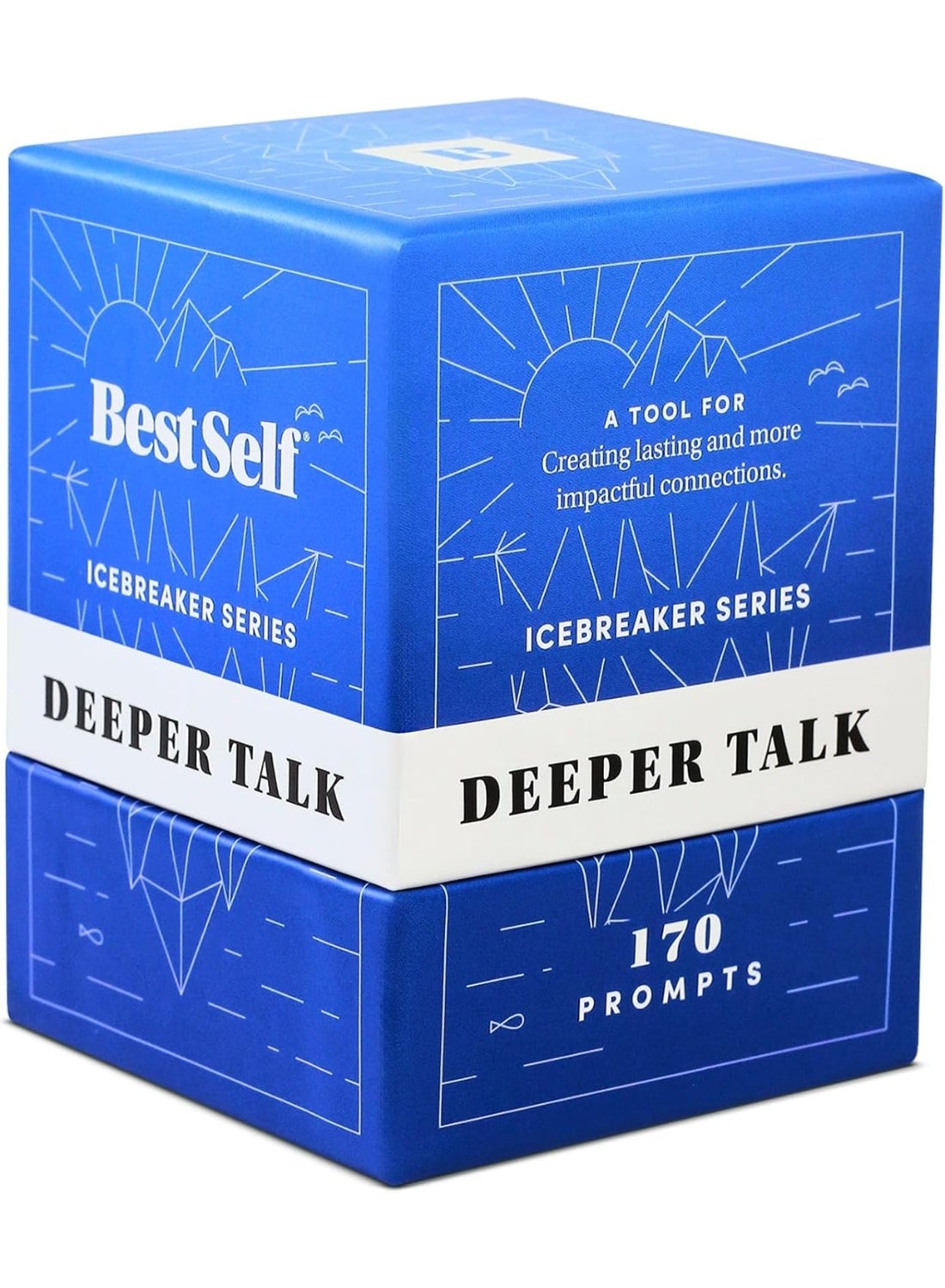 Conversation Starter Icebreaker Deeper Talk Deck by BestSelf ― Powerful Conversation Cards to Grow and Strengthen Relationships by Cultivating Open, Engaging and Meaningful Interactions ― 150 Prompts