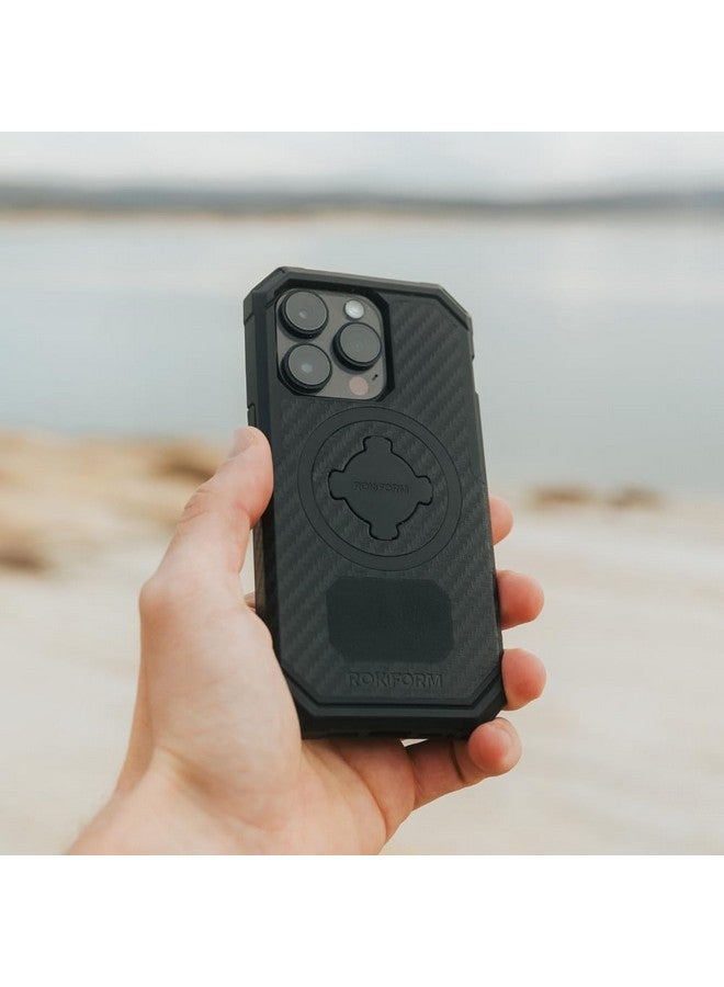 روكفورم روك فورم - جراب iPhone 15 Pro، سلسلة Rugged، مغناطيسي، غطاء iPhone 15 Pro مع قفل RokLock Twist، درع مقاوم للسقوط (أسود)  - Image 1