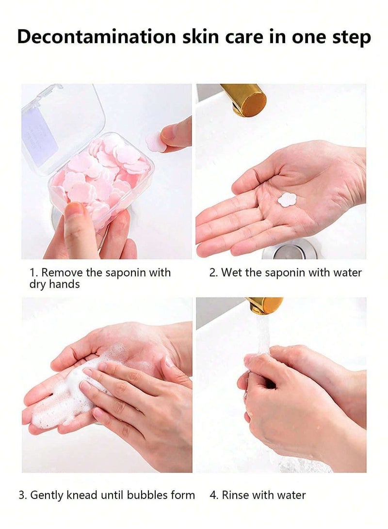 ورق صابون بتلات زهور مناسب للشنطة والسفر - Image 2