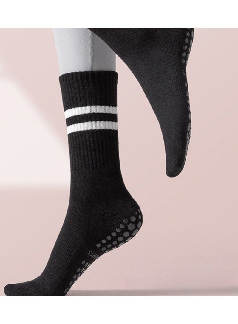 JoyousSto 3 Pairs Yoga Socks For Women，Non Slip Socks Pilates Socks For Yoga,Pilates， Ballet, Dance, Workout  - Image 2
