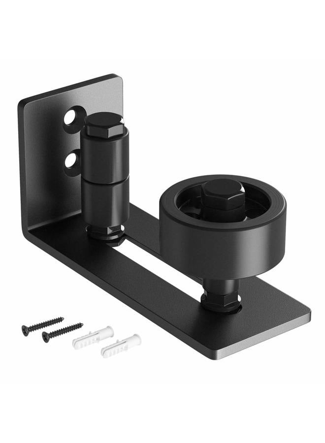 SMARTSTANDARD Adjustable Floor Guide for All Sliding Barn Door - 8 Setup Options for DIYers - Flush Design Bottom Flat Barn Door Floor Guide Stay Roller (Black) - Image 1