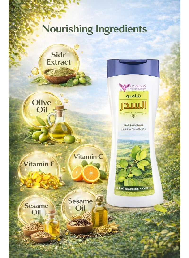 Kuwait Shop Sidr Hair Shampoo 450ml – Herbal Cleansing Shampoo | Strengthening & Anti-Hair Fall | Natural Shine & Volume - Image 4