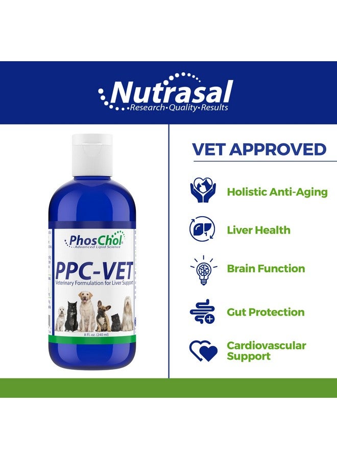 نيوتراسال مكمل غذائي من فوسفاتيديل كولين متعدد غير مشبع من Nutrasal PPC-Vet لصحة الكبد والدماغ للقطط والكلاب بجميع أحجامها، 1000 ملغ من فوسفاتيديل كولين متعدد غير مشبع / 5 مل - سائل ليبوسومي 8 أونصة - Image 4
