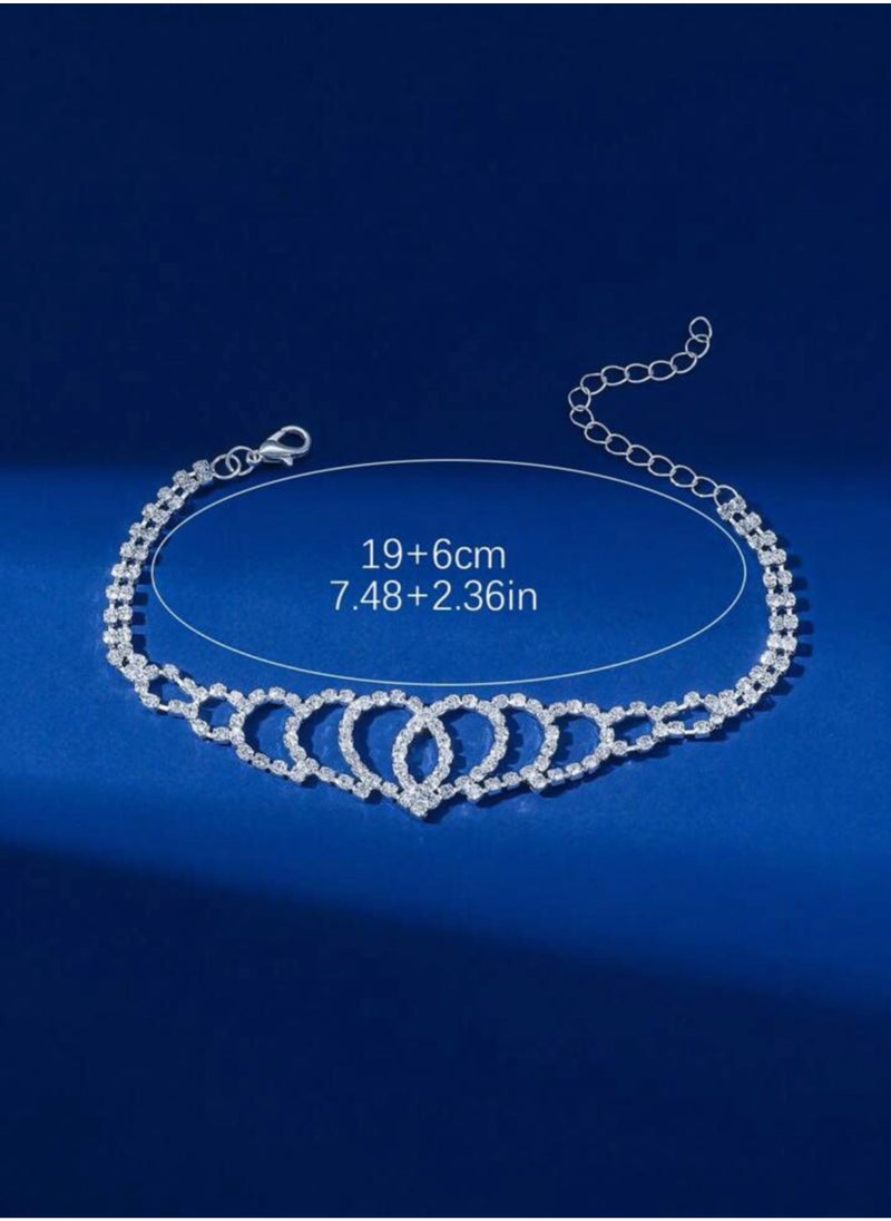 Equal - Stylish & Elegant Anklet For Women Cubic Zirconia - Image 1