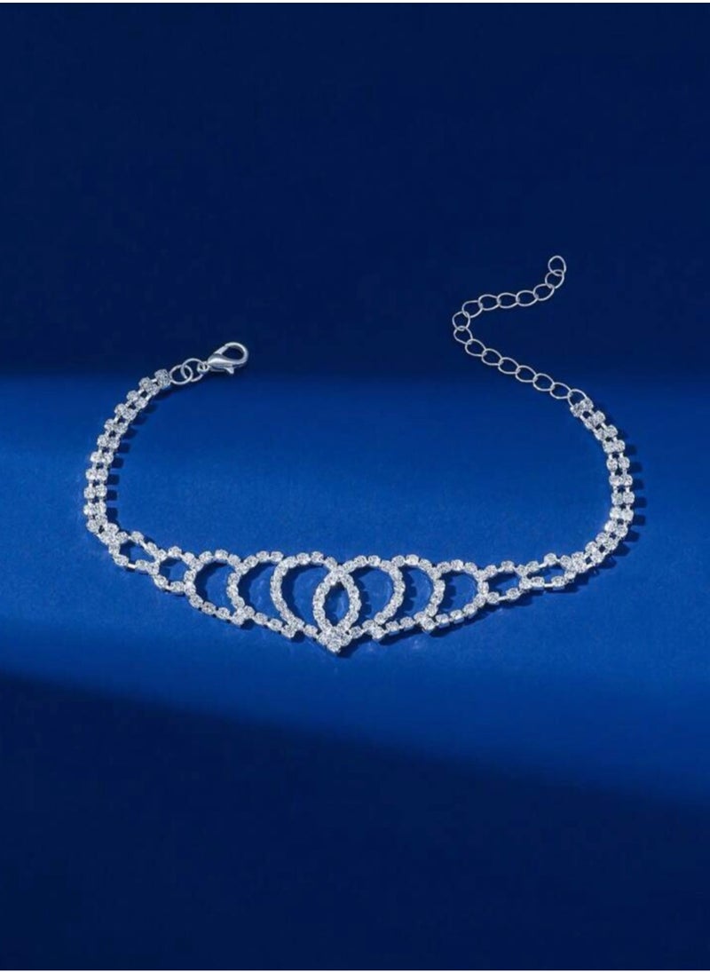 Equal - Stylish & Elegant Anklet For Women Cubic Zirconia - Image 1