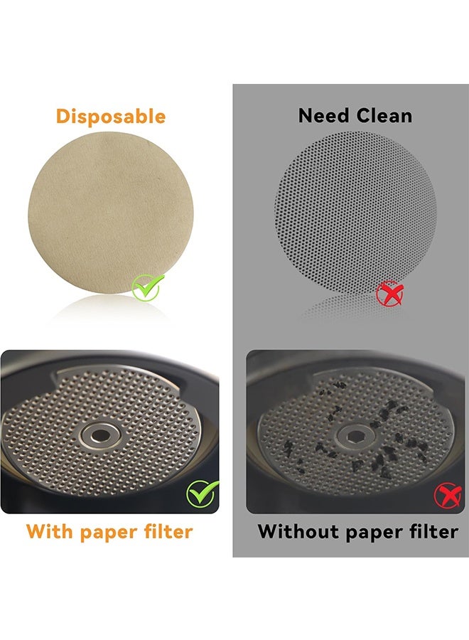 Ba Love 300 Pcs Coffee Paper Filter for Espresso Machine, 51 mm Espresso Filter Puck Screen Portafilter Paper for Home Office DIY Coffee Compatible with AeroPress Coffee and Espresso Maker - Image 5