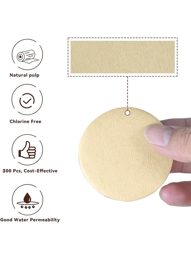 Ba Love 300 Pcs Coffee Paper Filter for Espresso Machine, 51 mm Espresso Filter Puck Screen Portafilter Paper for Home Office DIY Coffee Compatible with AeroPress Coffee and Espresso Maker - Image 4
