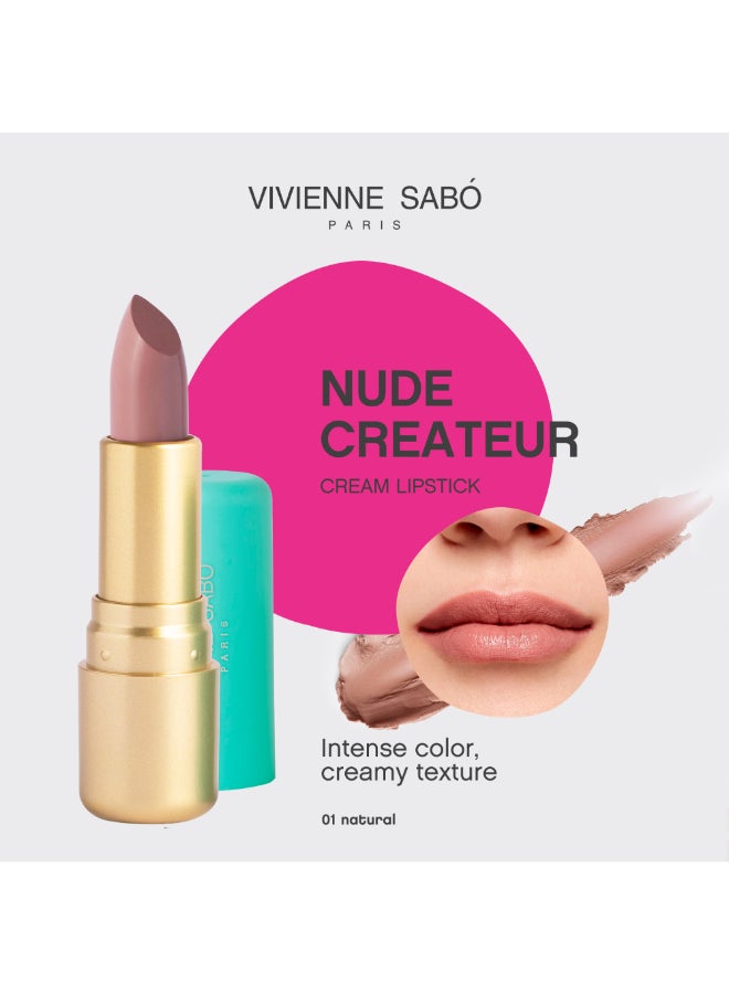 Vivienne Sabo Lipstick Rouge a levres Nude Createur shade 01 - Image 1