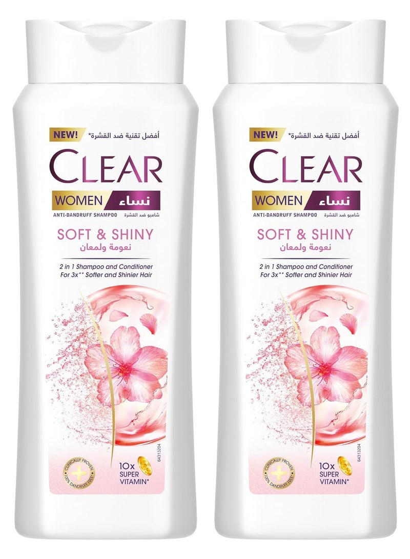 CLEAR Two Pieces of Anti Dandruff Shampoo+ Conditioner With Silk Proteins 200 ML - Image 1