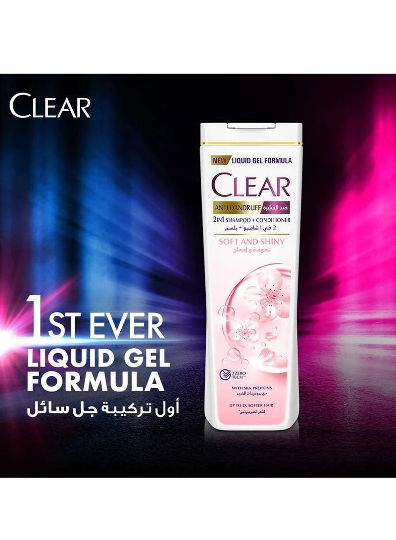 CLEAR Two Pieces of Anti Dandruff Shampoo+ Conditioner With Silk Proteins 200 ML - Image 4