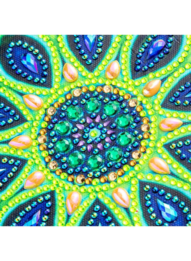 نيبمينينت لوحة فنية ماسية خماسية الأبعاد مطرزة بالألماس على شكل زهرة لديكور المنزل يمكنك صنعها بنفسك متعدد الألوان 32.00*2.00*8.00سم - Image 4