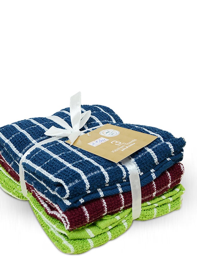 Dates Tree Multi-Purpose Cotton Kitchen Cleaning Towel - 70 x 42.5cm Pack of 3 - Image 2