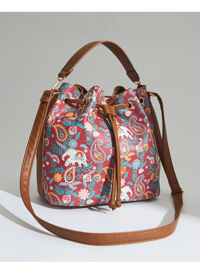 تشامباك Chumbak الهند Boho حقيبة دلو  - Image 3
