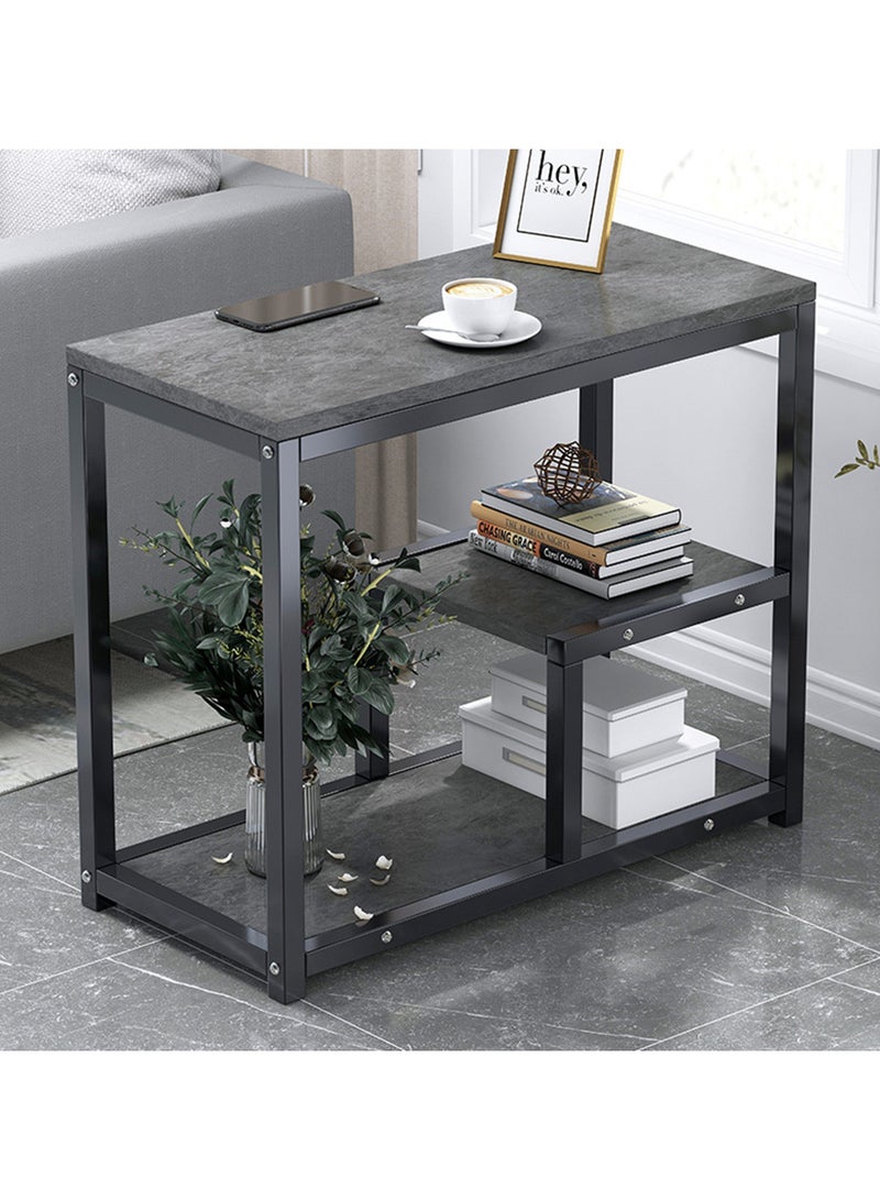 هيكسدريم طاولة جانبية، طاولة جانبية HXDream، طاولة جانبية ثلاثية الطبقات، مناسبة للدراسة وغرفة المعيشة وغرفة النوم - Image 1