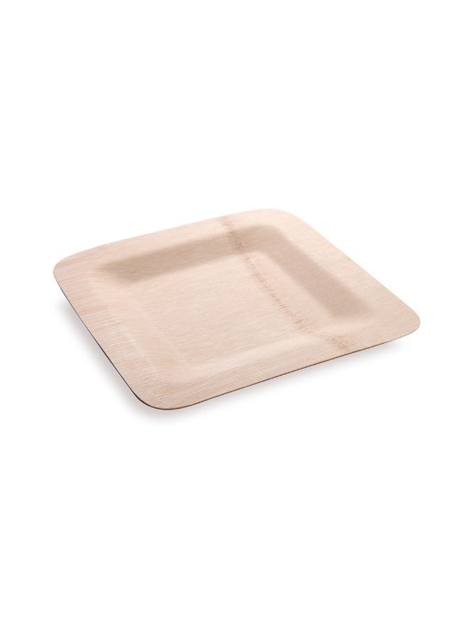 Restaurantware 7 x 7 Inch Bamboo Leaf Plates, 100 Disposable Bamboo Plates - Sustainable, heavy-duty, Bamboo Bamboo Dinner Plates, For Parties, Wedding Banquets Or Catered Events - Image 1