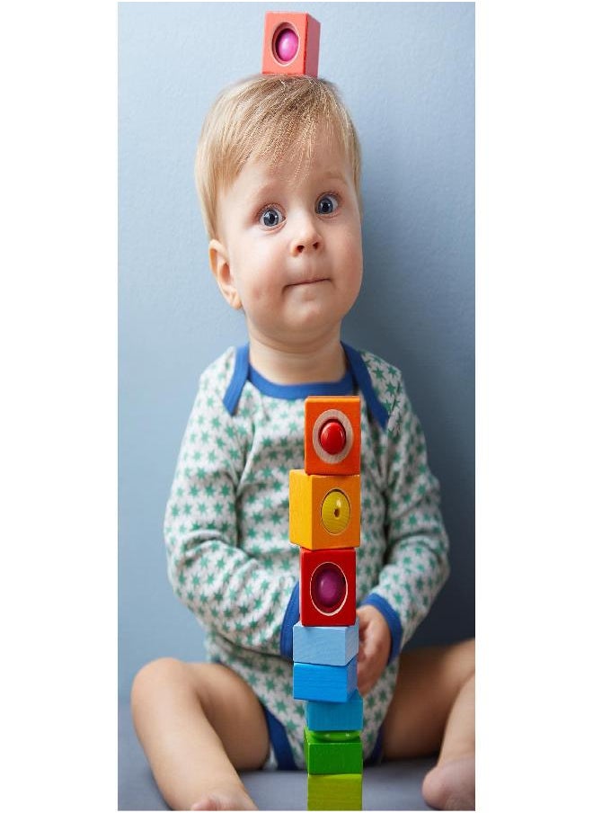 HABA HABA Fun with Sounds Wooden Discovery Blocks with Acoustic Sounds (Made in Germany), 1-2 Years, 6 pieces  - Image 4