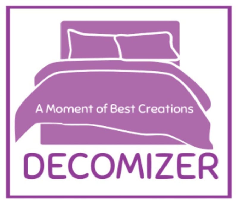 DECOMIZER XL Diwan Set 100 Pure Cotton Designer 1 60 X 90 in Bedsheet5 16x16 in Cushion Covers and 2 Booster Covers 8 PCS Set Diwan Set125 Design Orange and Grey - Image 3