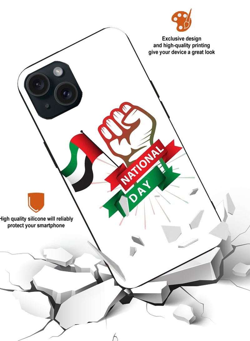 Service Zone Protective Mobile Back Cover Happy UAE National Day For iPhone 15 Plus - Image 3