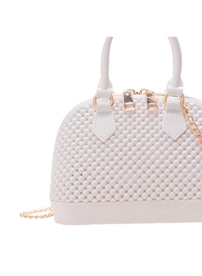 HASHFLOW Handbag Stylish Casual PVC Satchel Bag For Women | Trendy Crossbody Hand Bag For Women/Girls (WHite) - Image 2