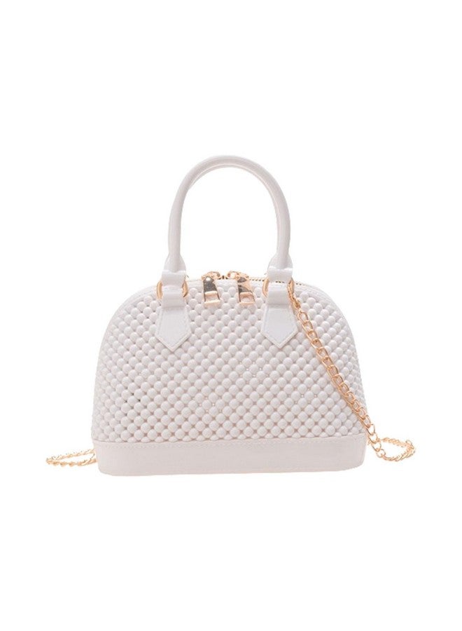 HASHFLOW Handbag Stylish Casual PVC Satchel Bag For Women | Trendy Crossbody Hand Bag For Women/Girls (WHite) - Image 1