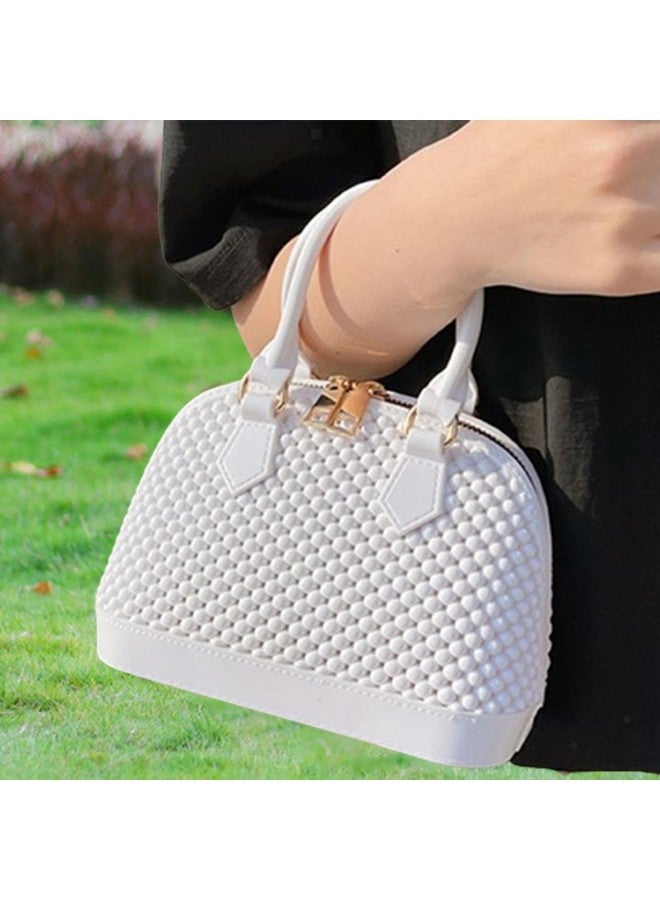 HASHFLOW Handbag Stylish Casual PVC Satchel Bag For Women | Trendy Crossbody Hand Bag For Women/Girls (WHite) - Image 4