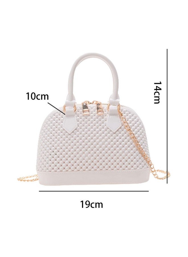 HASHFLOW Handbag Stylish Casual PVC Satchel Bag For Women | Trendy Crossbody Hand Bag For Women/Girls (WHite) - Image 3