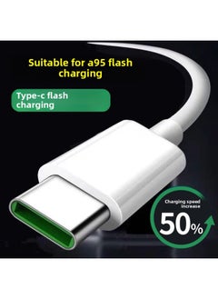 Generic Suitable For OPPOA95 Flash Charger Charger Plug A95 Charger Line Flash Data Line 30W Suit-Color:30w Flash Charging Head + 2 Flash Charging Cables 2m Suitable For A95  - Image 3