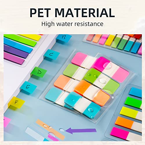 Golcellia Sticky Book Index Tabs, Page Tabs Markers, Sticky Notes Tabs 1272 Pieces(5 Styles, 31 Colors) Annotation Tabs, Book Annotation Supplies Study Pack - Image 5