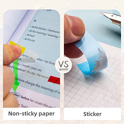 Golcellia Sticky Book Index Tabs, Page Tabs Markers, Sticky Notes Tabs 1272 Pieces(5 Styles, 31 Colors) Annotation Tabs, Book Annotation Supplies Study Pack - Image 4