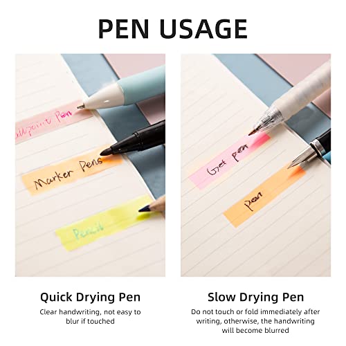 Golcellia Sticky Book Index Tabs, Page Tabs Markers, Sticky Notes Tabs 1272 Pieces(5 Styles, 31 Colors) Annotation Tabs, Book Annotation Supplies Study Pack - Image 3