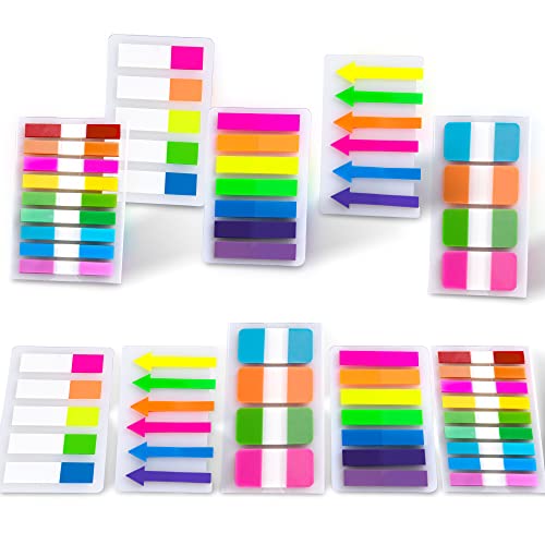 Golcellia Sticky Book Index Tabs, Page Tabs Markers, Sticky Notes Tabs 1272 Pieces(5 Styles, 31 Colors) Annotation Tabs, Book Annotation Supplies Study Pack - Image 1