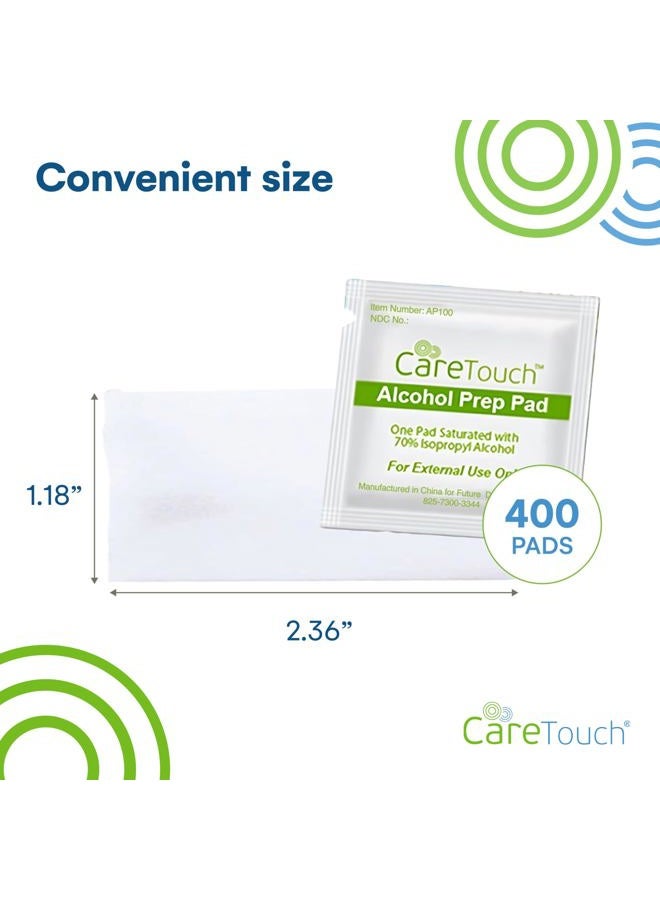 Care Touch Alcohol Wipes - Individually Wrapped Alcohol Prep Pads with 70% Isopropyl Alcohol, Great for Medical & First Aid Kits - Sterile, Antiseptic 2-Ply Rubbing Alcohol Pads - 100 Count - Image 3