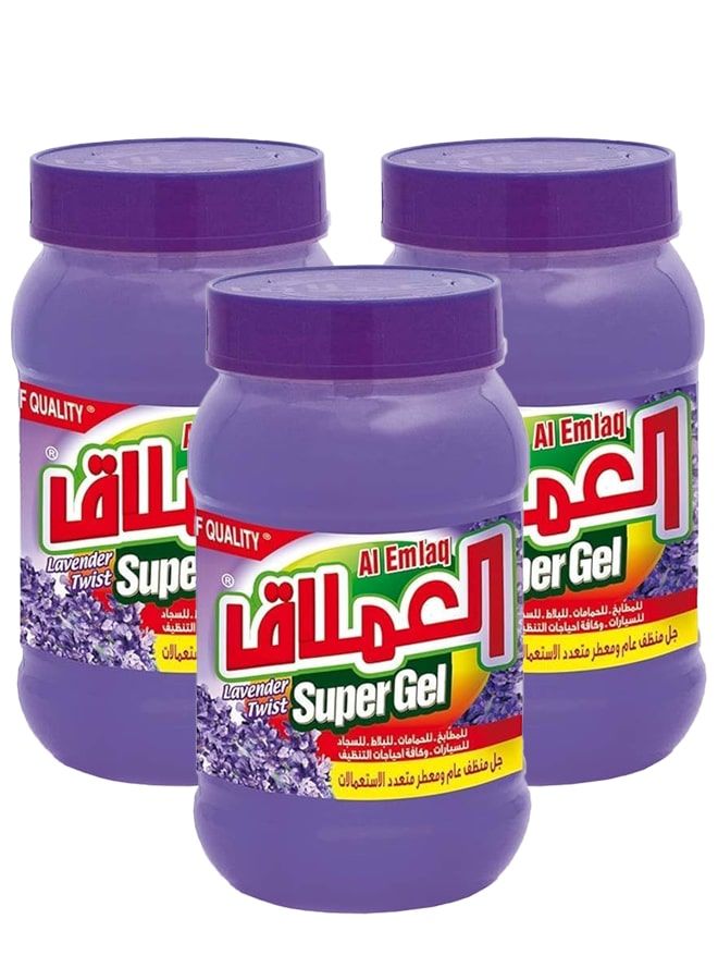 جل منظف متعدد الأغراض - عبوة من 3 قطع برائحة اللافندر تويست