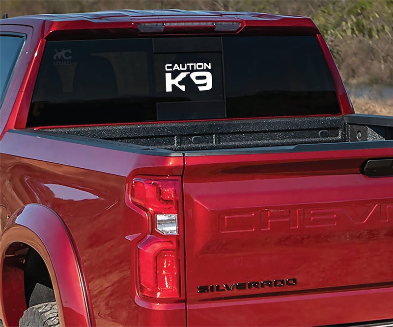 VALIANT COLLECTIONS – Caution K9 Stickers–Vinyl Decal for Car and Van – Indoor and Outdoor use for Long Lasting–Waterproof Stickers for Waterbottle and Laptop – Removable Sticker for Mirror – VC 402 - Image 5
