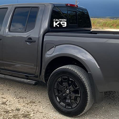 VALIANT COLLECTIONS – Caution K9 Stickers–Vinyl Decal for Car and Van – Indoor and Outdoor use for Long Lasting–Waterproof Stickers for Waterbottle and Laptop – Removable Sticker for Mirror – VC 402 - Image 3