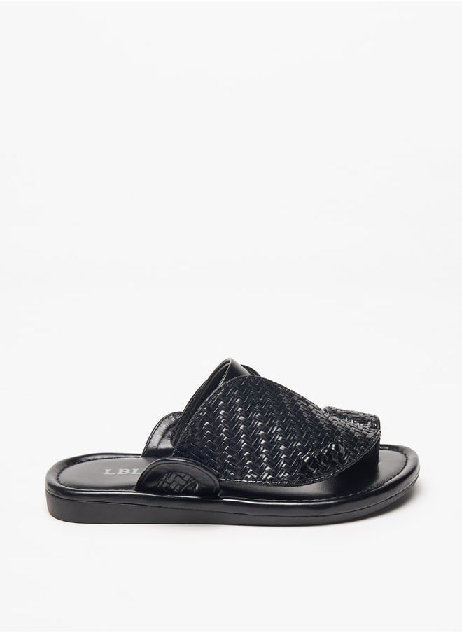 LBL by Shoexpress - Boys Textured Slip-On Arabic Sandals - Image 1