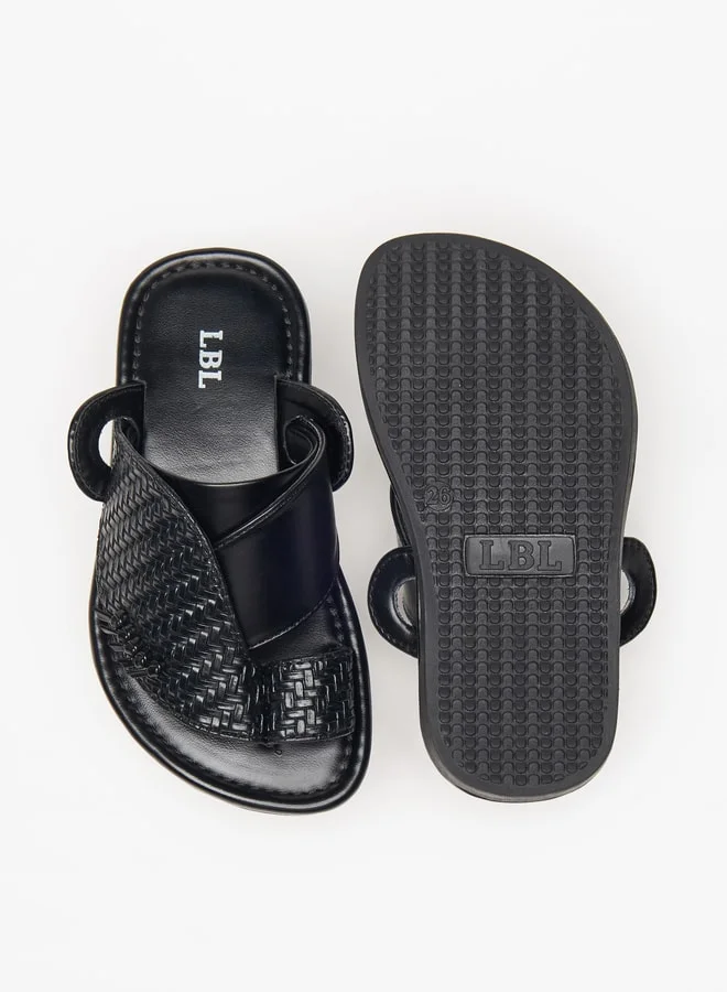 LBL by Shoexpress Boys Textured Slip-On Arabic Sandals