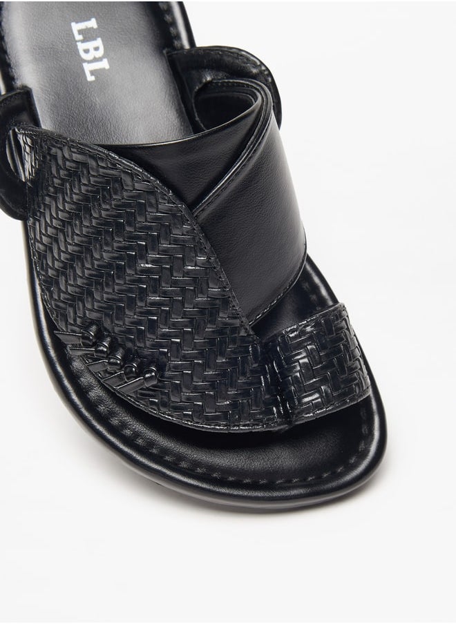 LBL by Shoexpress - Boys Textured Slip-On Arabic Sandals - Image 1